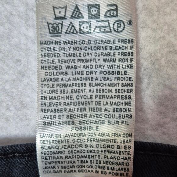 LEVIS Signature Faded Black Skinny Jeans Size Womens  12 - Picture 10 of 11